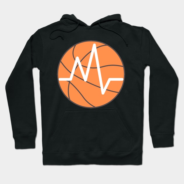 Basketball Heartbeat Hoodie by Obeyesse